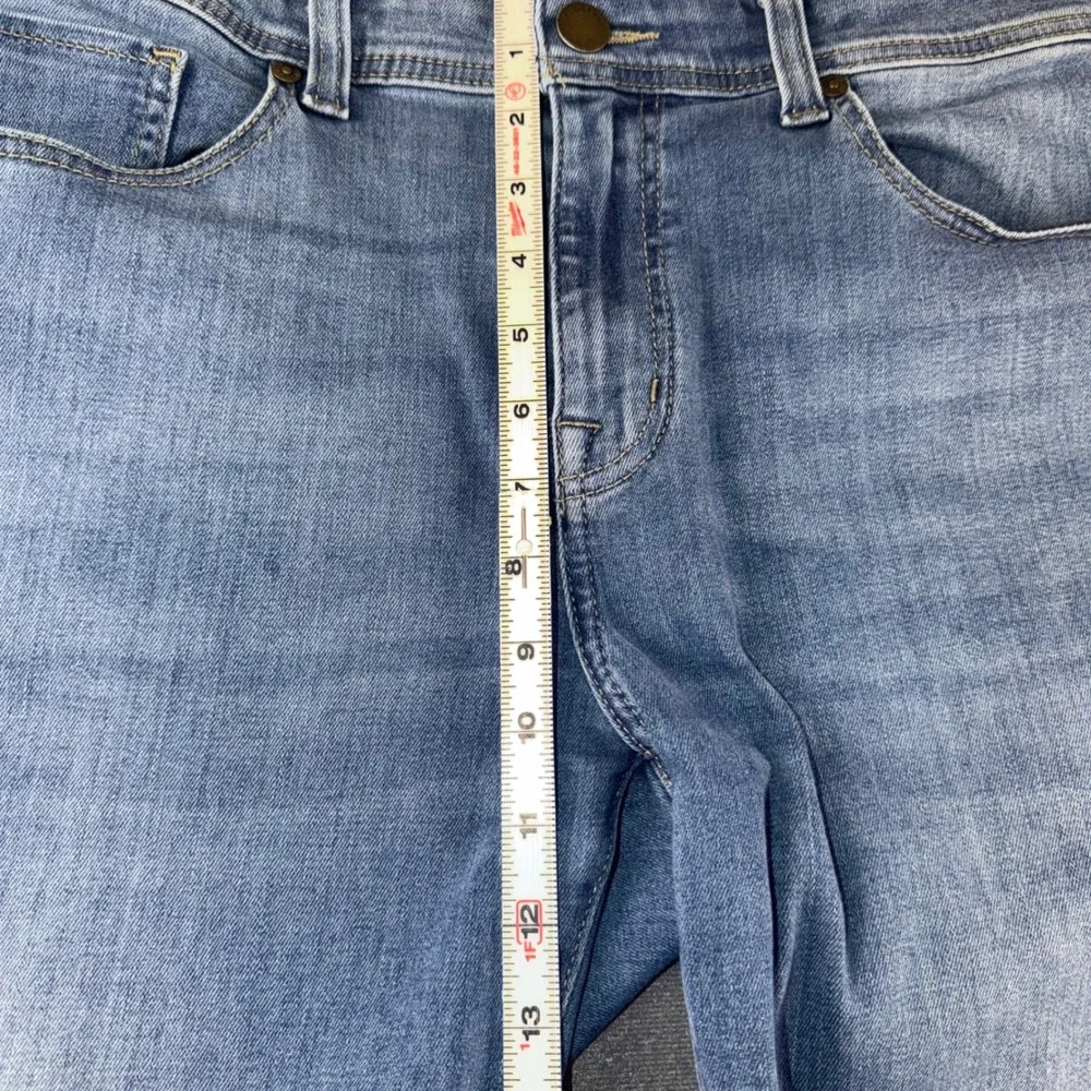 Fidelity Denim Jimmy Slim Straight Jeans Carlito Wash Blue Mens 34 M21418-JIMMY
